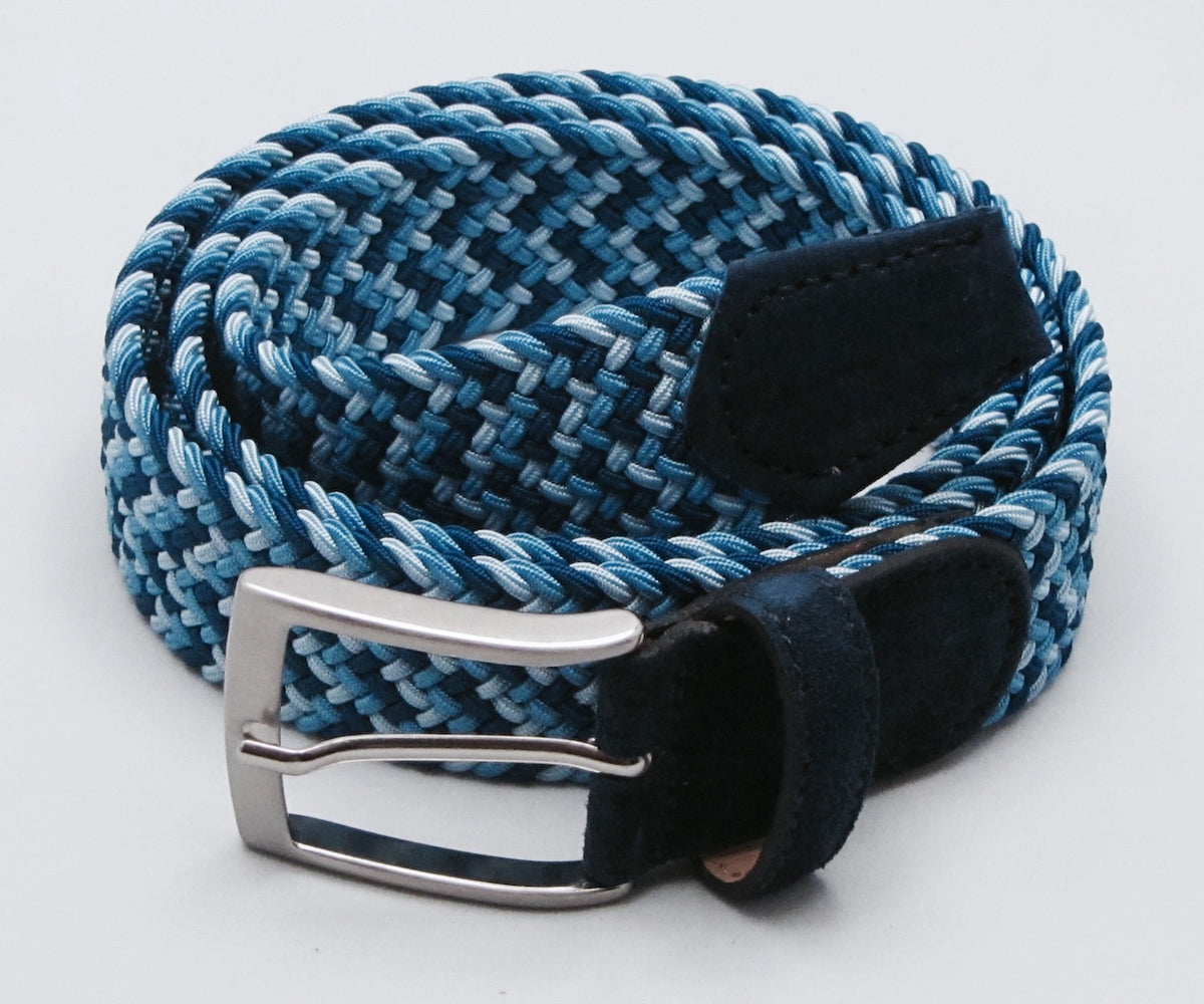 Leone Milano - Stretch braided belt, mixed colors